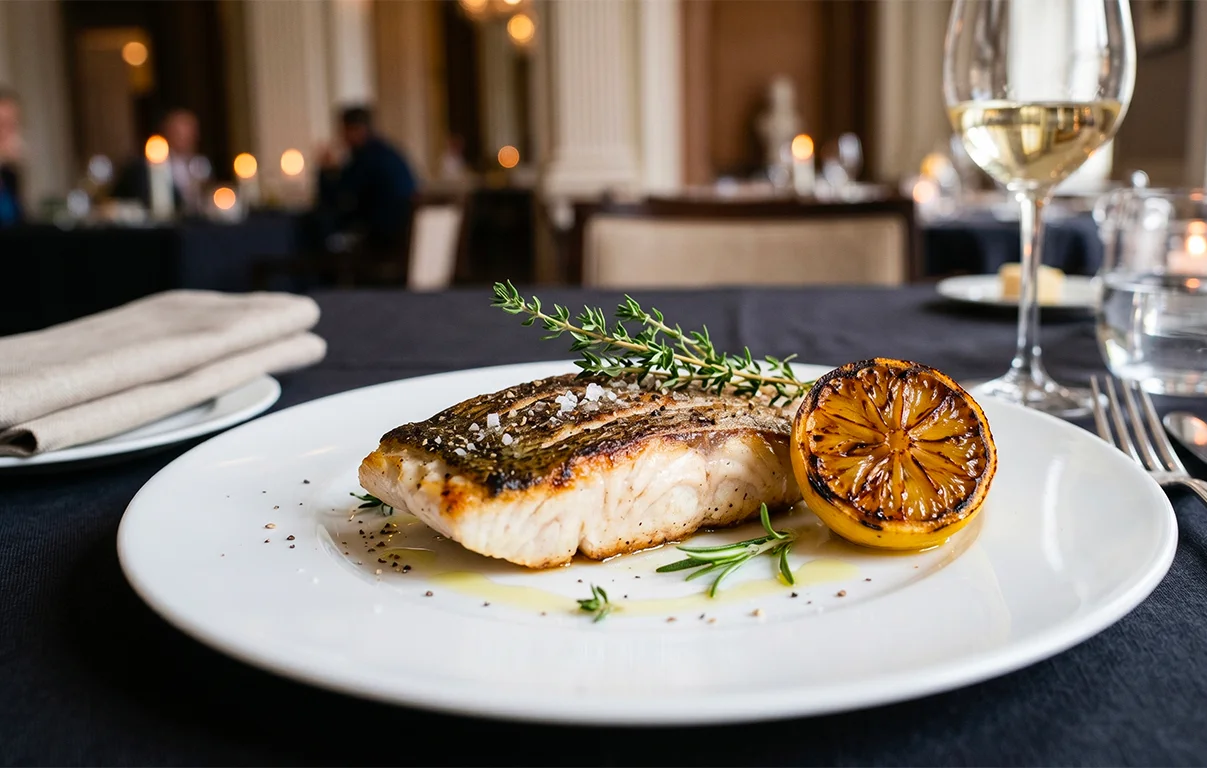 Poisson grillé au Caveau 30